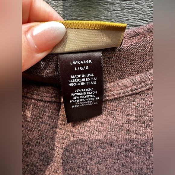 Wrangler Womens Poncho Top Fringe Heathered Knit Pullover L - Picture 6 of 6